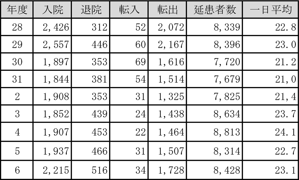 救急科2024年稼働状況
